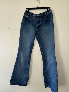 Zana Di Men's Bootcut Jeans in Dark Blue Wash